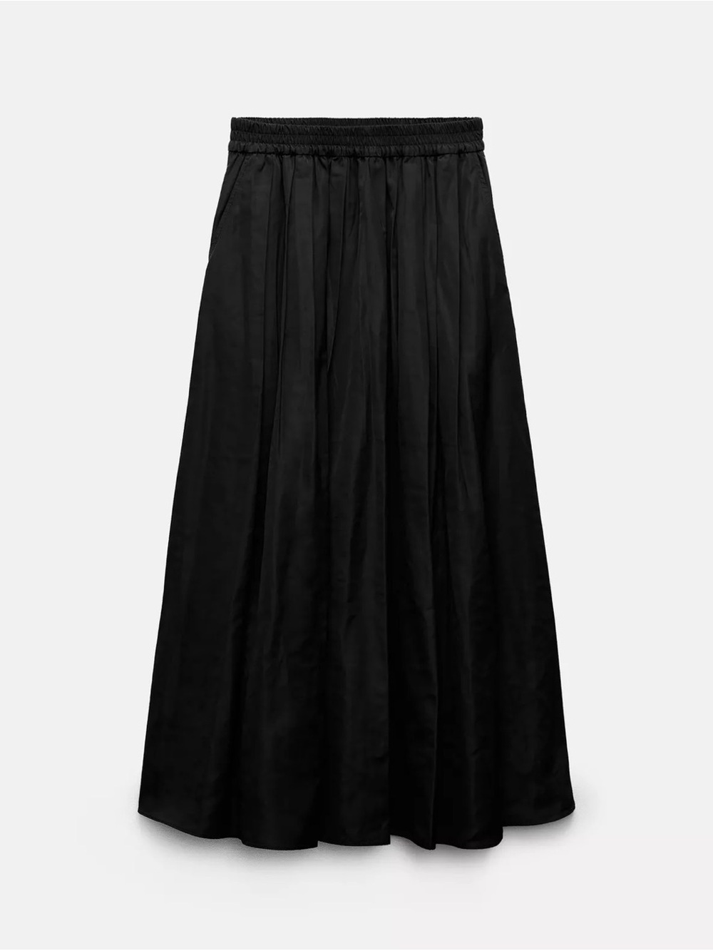 Zara technical fabric maxi skirt